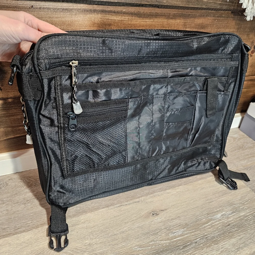 Giftable! Black Messenger Bag with Professional Design Backpack Student